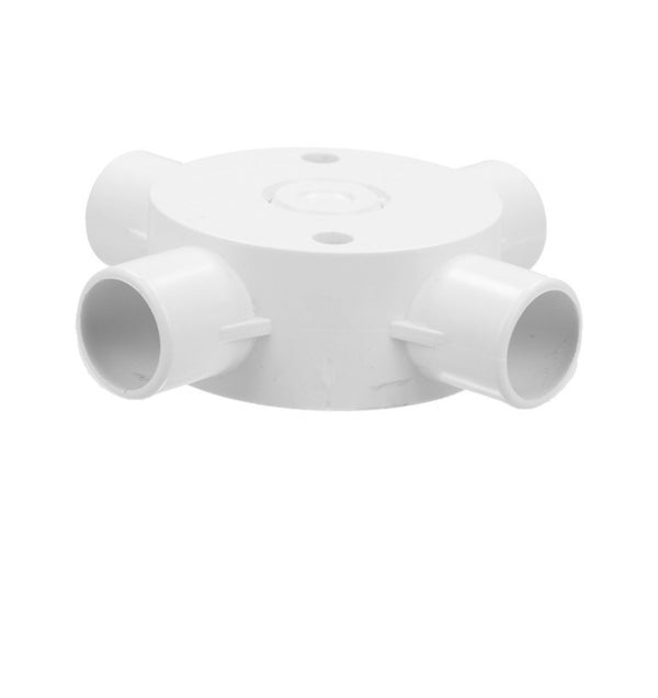 PVC Round Box 4 Way 20mm – Electrical Junxion
