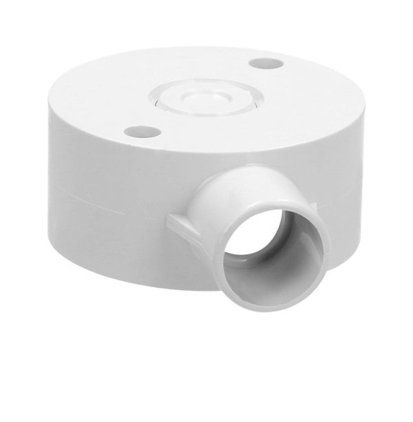 Lesso Pvc Round Boxes PVC Round Box 1 Way 25mm – Electrical Junxion