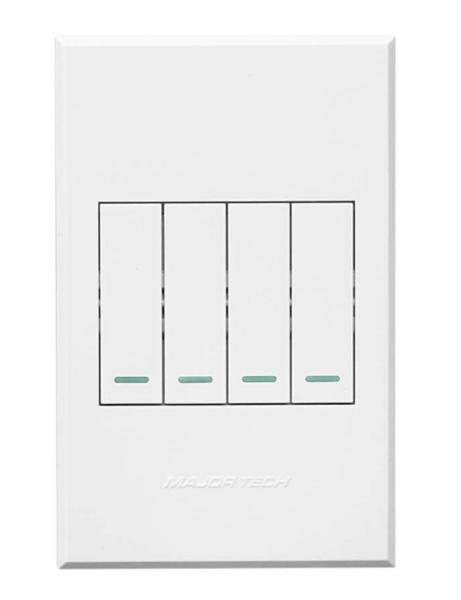 Veti 3 White 4 Lever 1 Way Switch 4x2