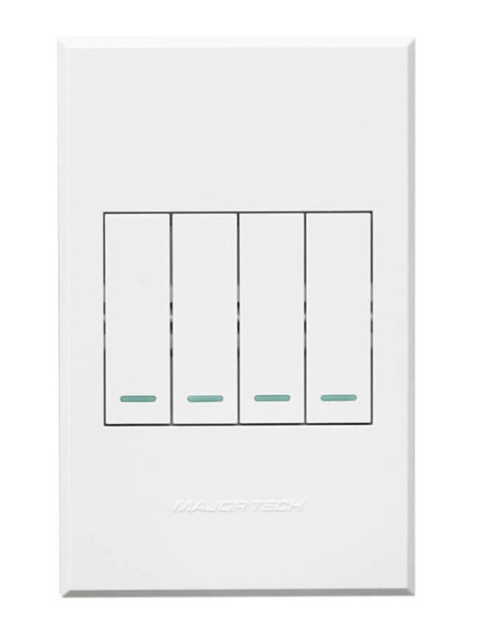 Veti 3 White 4 Lever 1 Way Switch 4x2