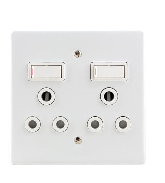 CRABTREE Double Plug 4x4