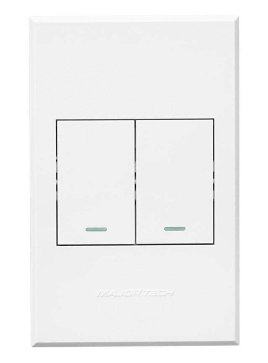 Veti 3 White 2 Lever 1 Way Switch 4x2