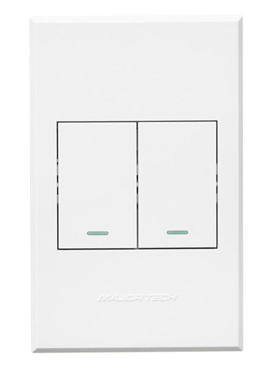 Veti 3 White 2 Lever 1 Way Switch 4x2