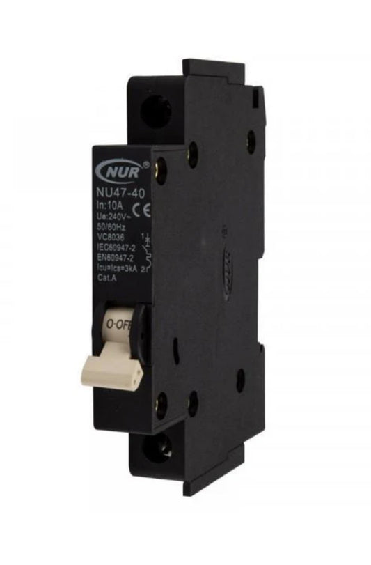 NUR Mini Rail Single Pole 3ka Circuit Breakers