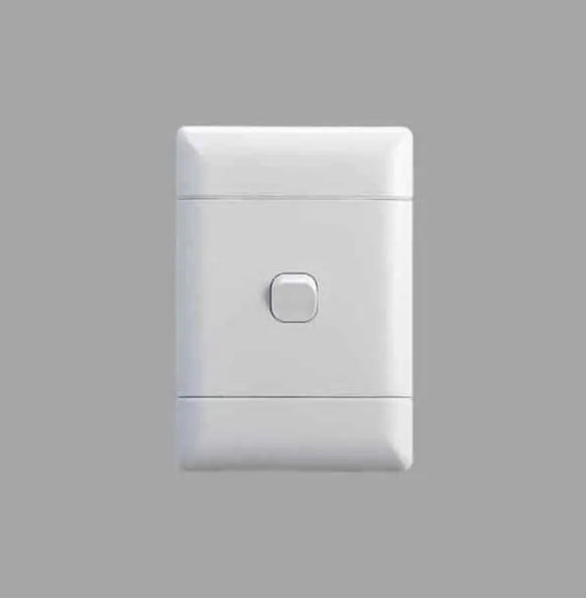 NUR White 1 Lever 1 Way Switch 4x2