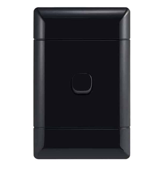 NUR Black 1 Lever 1 Way Switch 4x2